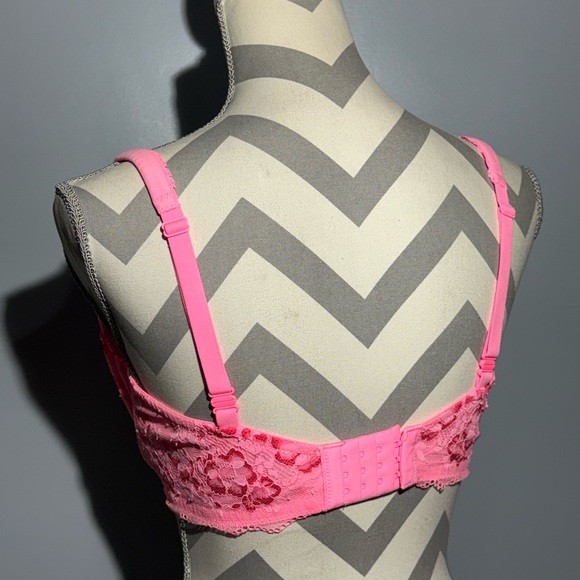 Pink Flower Lace Bra - Picture 5 of 13